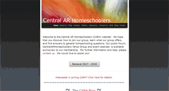 Desktop Screenshot of centralarhomeschoolers.org